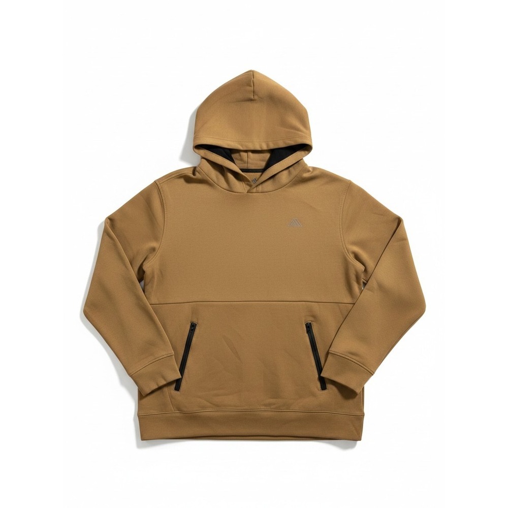Aero Mvmnt L Tan Hoodie Womens Athleisure Casual Cozy Pullover Sweatshirt